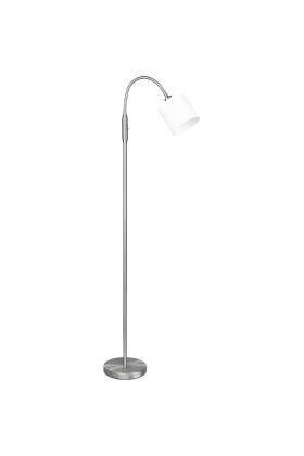 Trio Tommy R46331001 vloerlamp met witte kap van textiel