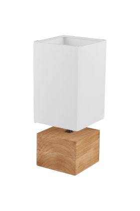 Trio Woody R50171030 hout met textiel tafellampje