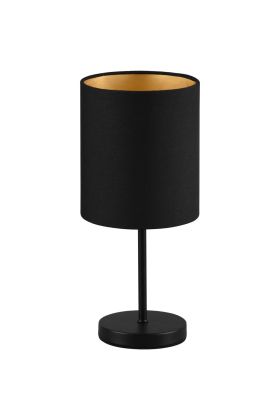 Trio Jerry R50491080 zwart met goud tafellampje
