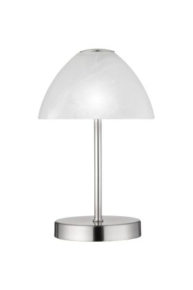 Trio Queen R52021107 staal kleurig tafellampje