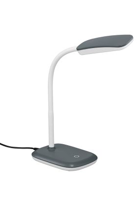 Bureaulamp Boa grijs 36cm