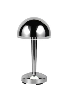 Trio Mendorez R54541106 chroom kleurige tafellamp op batterijen