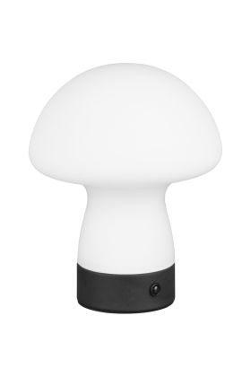 Reality Dooley R54981131 wit glazen oplaadbare tafellamp