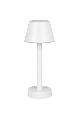 Reality Vidal R54991131 mat witte oplaadbare terraslamp