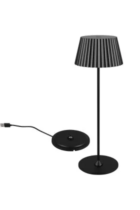 Reality Suarez R57706132 zwarte oplaadbare tafellamp