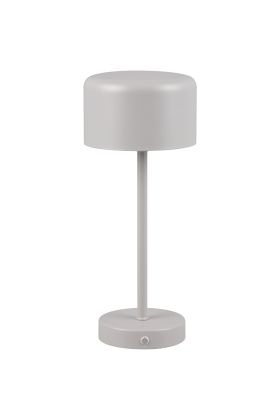 Batterijlamp Jeff grijs 30cm