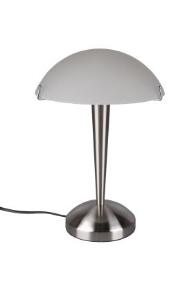 Trio Pilz R59261007 mat staal tafellampje