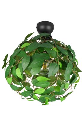 Trio Leavy R60461015 plafondlamp met groene bladeren