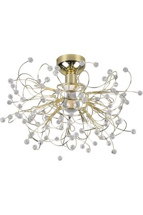 Trio Gloria R61311003 goud kleurige plafondlamp