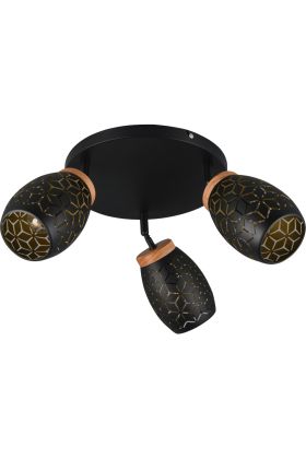 Reality Bidar R61573380 zwart met goudkleurige spots