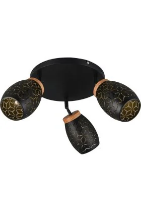 Reality Bidar R61573380 zwart met goudkleurige spots
