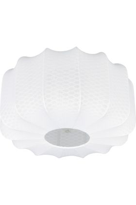 Casalum Madeline R61971901 plafonniere van wit textiel