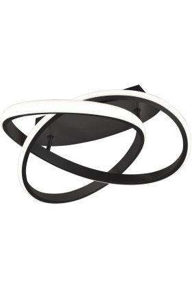 Plafondlamp Course zwart 45cm