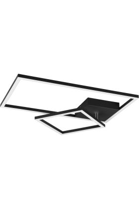 Trio Padella R62642132 mat zwarte plafondlamp