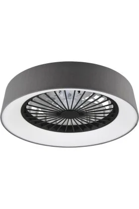 Reality Visby R62402106 wit met chroomkleurige plafondventilator