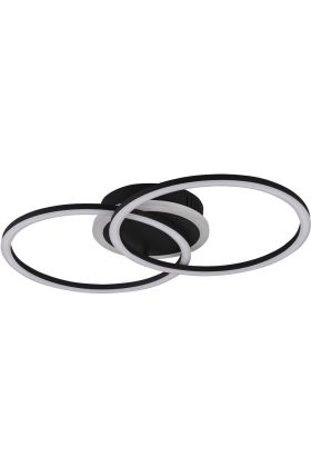 Trio Venida R62783132 mat zwarte plafondlamp
