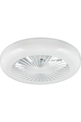 Reality Visby R62402106 wit met chroomkleurige plafondventilator