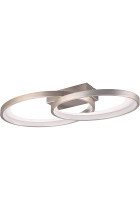 Trio Malaga R64482107 staal kleurige plafondlamp