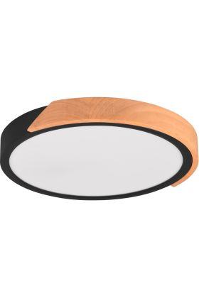 Plafonniere Jano zwart 31cm