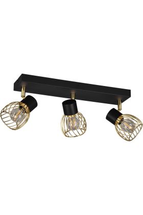 Trio Ardon R81383080 zwart met gouden spot