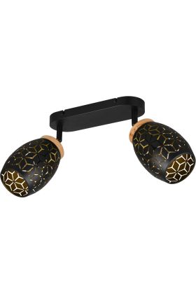 Reality Bidar R81572080 zwart met goudkleurige spots