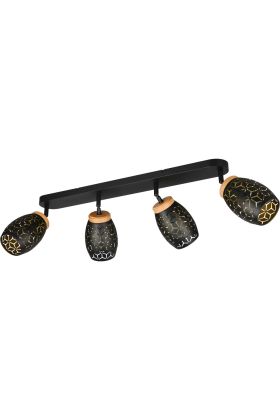 Reality Bidar R81574080 zwart met goudkleurige spots