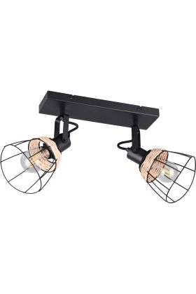 Casalum Jerome R86232032 zwarte spot met rotan