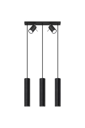 Sollux Ring SL.1099 mat zwarte hanglamp