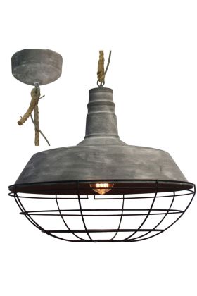 Brilliant Rope 93614/70 hanglamp beton