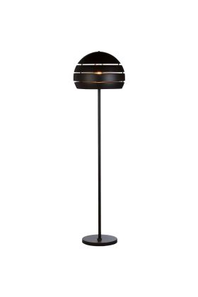 Vloerlamp Djarin S0601Z zwart met goudkleurige vloerlamp