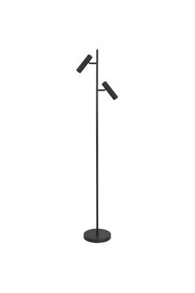 Freelight Undici S3702Z zwarte vloerlamp met twee spots voor 35mm GU10 lampen