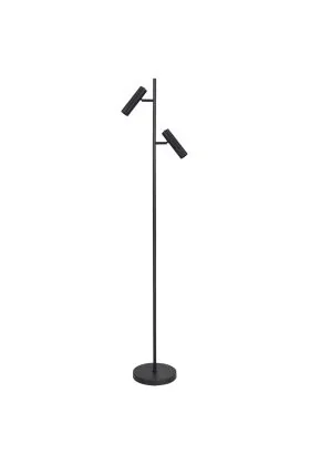 Freelight Undici S3702Z zwarte vloerlamp met twee spots voor 35mm GU10 lampen