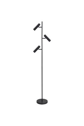 Freelight Undici S3702Z zwarte vloerlamp met twee spots voor 35mm GU10 lampen