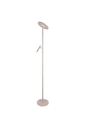 Freelight Stanza S4360C creme kleurige uplighter met dunne leeslamp en geintegreerde LED