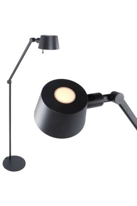 Freelight Sovrano S5741Z zwarte vloerlamp