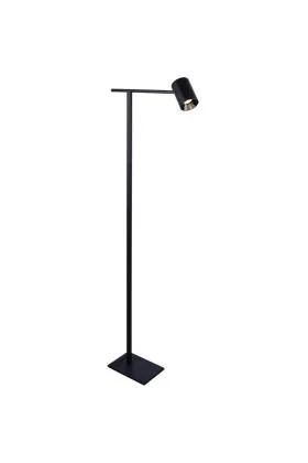 Freelight Picchio S8501Z zwarte vloerlamp met rechte buis met spot welke te gebruiken is als leeslamp