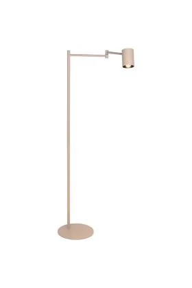 Freelight Picchio S8511C creme vloerlamp met spot aan een zwenkarm als leeslamp
