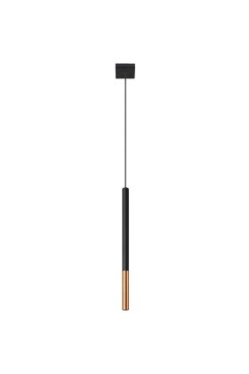 Sollux Mozaica SL.0888 zwart met koperen hanglamp
