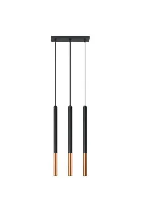 Sollux Mozaica SL.0889 zwart met koper hanglamp