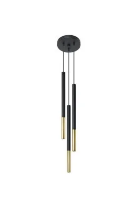 Sollux Mozaica SL.0893 zwart met goud kleurige hanglamp