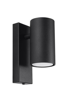 Sollux Utti SOL1077 mat zwarte wandlamp