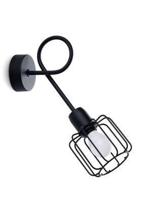 Sollux Beluci SL.1117 zwart metalen wandlamp
