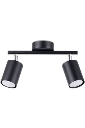 Sollux Lemmi SL.1127 mat zwart metalen spot