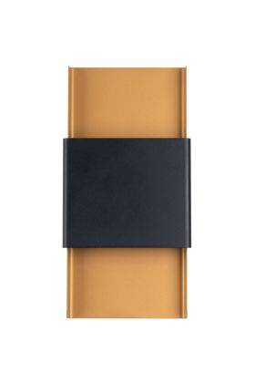 Sollux Durlin SL.1354 zwart met goudkleurige wandlamp