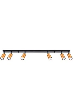Sollux Winx SL.1380 koperen spots met zwarte plafondplaat