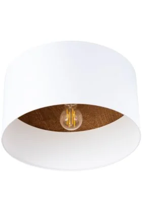 Sollux Telesto SL.1392 plafonniere van textiel en hout