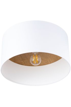 Sollux Telesto SL.1393 plafonniere van textiel en licht hout