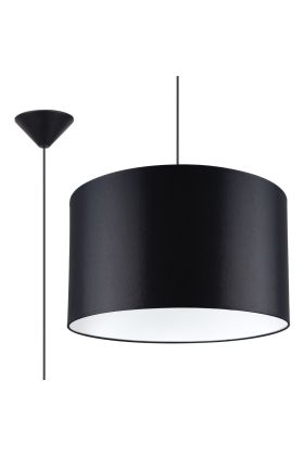 Sollux Nova SL.1406 zwarte hanglamp van textiel