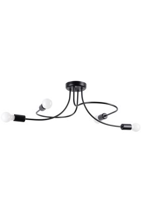 Sollux Levar SL.1455 zwarte plafondlamp