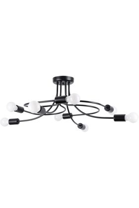 Sollux Levar SL.1457 zwarte plafondlamp